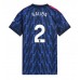 Arsenal William Saliba #2 Bortedrakt Dame 2025-26 Korte ermer